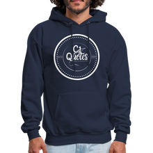 Load image into Gallery viewer, Success Over Excuses Men&#39;s Hoodie (White Print) - navy
