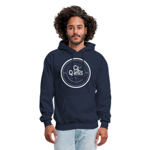 Load image into Gallery viewer, Success Over Excuses Men&#39;s Hoodie (White Print) - navy
