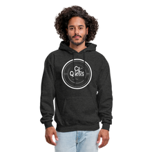 Load image into Gallery viewer, Success Over Excuses Men&#39;s Hoodie (White Print) - charcoal grey
