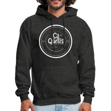 Load image into Gallery viewer, Success Over Excuses Men&#39;s Hoodie (White Print) - charcoal grey
