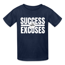 Load image into Gallery viewer, Success Over Excuses Youth Tagless T-Shirt - navy
