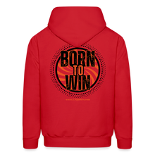 Load image into Gallery viewer, Born To Win Hoodie (Black Print) - red
