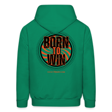 Load image into Gallery viewer, Born To Win Hoodie (Black Print) - kelly green

