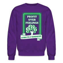 Load image into Gallery viewer, Profit Over Feelings Sweatshirt - purple
