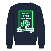 Load image into Gallery viewer, Profit Over Feelings Sweatshirt - navy
