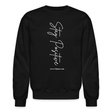 Load image into Gallery viewer, Stay Positive Sweatshirt (White Print) - black
