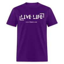Load image into Gallery viewer, Live Life Unisex Classic T-Shirt - purple
