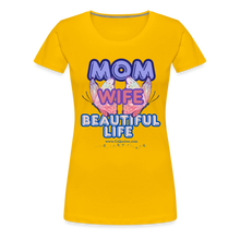 Load image into Gallery viewer, Mom &amp; Wife Women’s Premium T-Shirt - sun yellow
