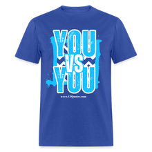 Load image into Gallery viewer, You vs You Unisex Classic T-Shirt (Blue w/ White Outline) - royal blue
