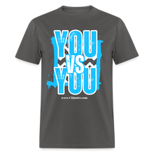 Load image into Gallery viewer, You vs You Unisex Classic T-Shirt (Blue w/ White Outline) - charcoal
