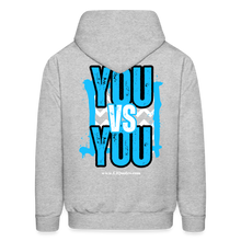 Load image into Gallery viewer, You vs You Hoodie (Blue/Black) - heather gray
