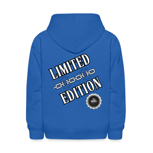 Limited Edition Kids' Hoodie (White) - royal blue