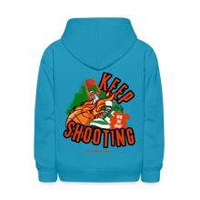 Load image into Gallery viewer, Keep Shooting Kids&#39; Hoodie - turquoise
