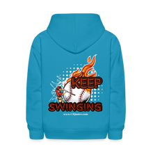 Load image into Gallery viewer, Kee Swinging Kids&#39; Hoodie - turquoise
