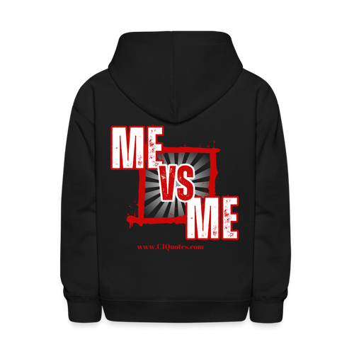 Me Vs Me Kids' Hoodie (Red) - black