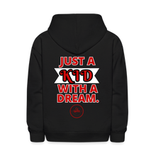 Load image into Gallery viewer, Just A Kid Hoodie (Red) - black
