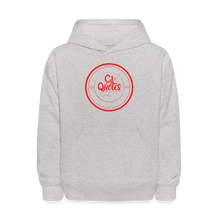 Load image into Gallery viewer, Just A Kid Hoodie (Red) - heather gray
