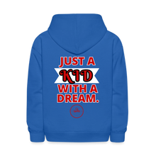 Load image into Gallery viewer, Just A Kid Hoodie (Red) - royal blue
