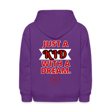 Load image into Gallery viewer, Just A Kid Hoodie (Red) - purple
