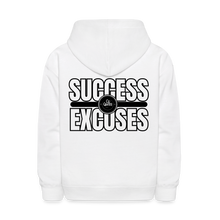 Load image into Gallery viewer, Success Over Excuses Kids&#39; Hoodie - white
