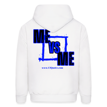 Load image into Gallery viewer, Me vs Me Hoodie (Blue) - white
