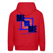 Load image into Gallery viewer, Me vs Me Hoodie (Blue) - red
