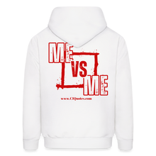 Load image into Gallery viewer, Me Vs Me Hoodie (Red) - white
