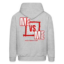Load image into Gallery viewer, Me Vs Me Hoodie (Red) - heather gray
