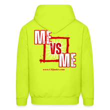 Load image into Gallery viewer, Me Vs Me Hoodie (Red) - safety green
