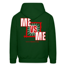 Load image into Gallery viewer, Me Vs Me Hoodie (Red) - forest green
