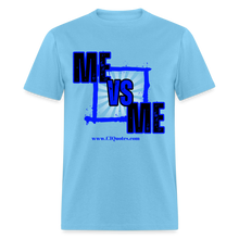 Load image into Gallery viewer, Me Vs Me Unisex Classic T-Shirt - aquatic blue
