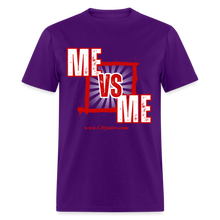 Load image into Gallery viewer, Me Vs Me Unisex Classic T-Shirt (Red) - purple
