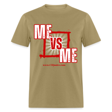 Load image into Gallery viewer, Me Vs Me Unisex Classic T-Shirt (Red) - khaki
