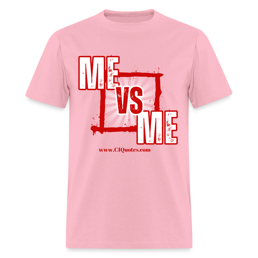 Me Vs Me Unisex Classic T-Shirt (Red) - pink