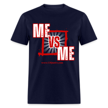 Load image into Gallery viewer, Me Vs Me Unisex Classic T-Shirt (Red) - navy
