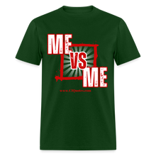 Load image into Gallery viewer, Me Vs Me Unisex Classic T-Shirt (Red) - forest green
