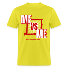 Load image into Gallery viewer, Me Vs Me Unisex Classic T-Shirt (Red) - yellow
