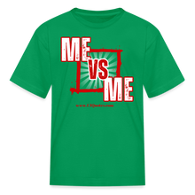 Load image into Gallery viewer, Me vs Me Kids&#39; T-Shirt (Red) - kelly green
