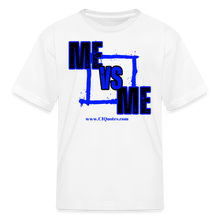 Load image into Gallery viewer, Me vs Me Kids&#39; T-Shirt (Blue) - white
