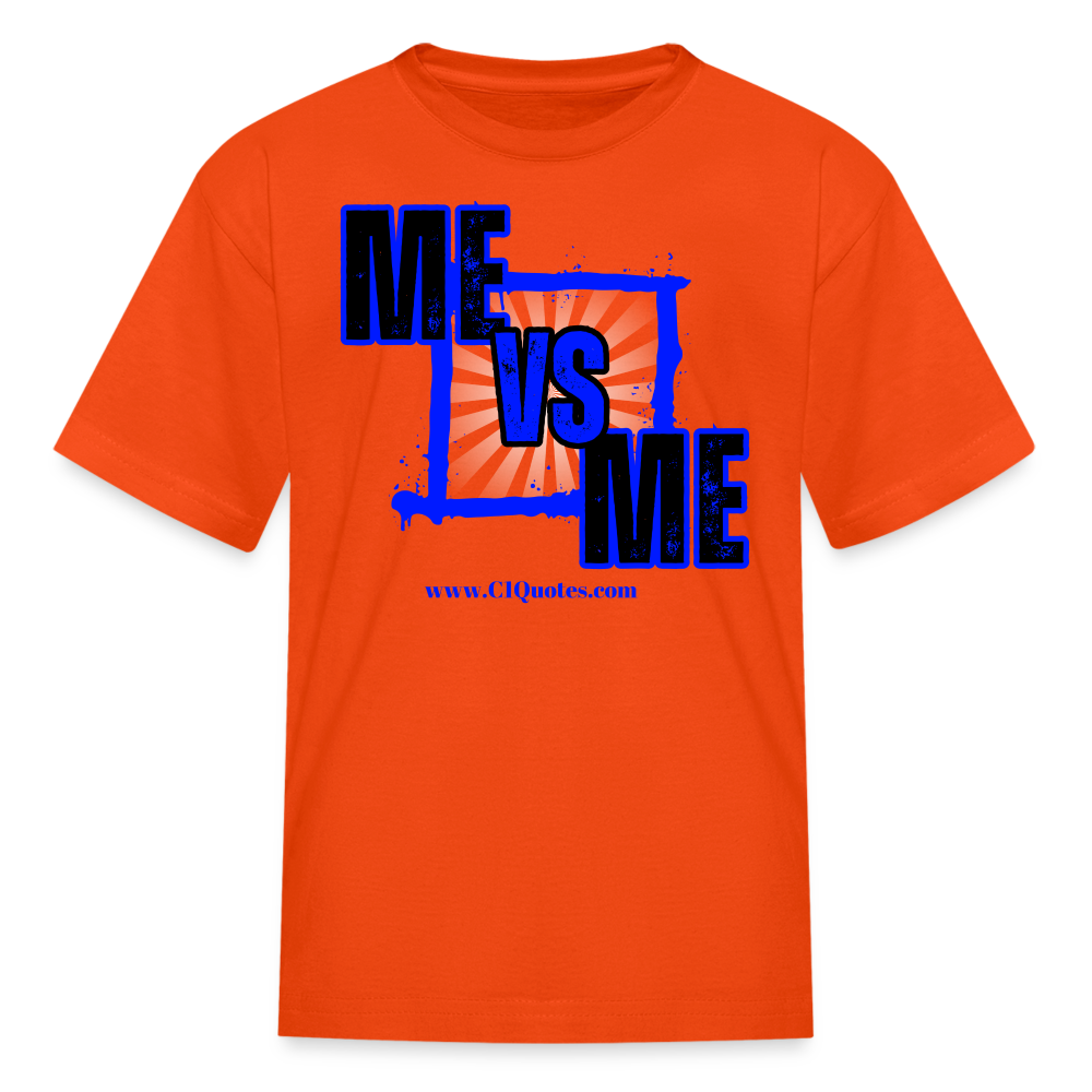 Me vs Me Kids' T-Shirt (Blue) - orange