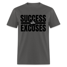 Load image into Gallery viewer, Success Over Excuses Unisex Classic T-Shirt (Black Lettering) - charcoal
