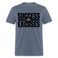 Load image into Gallery viewer, Success Over Excuses Unisex Classic T-Shirt (Black Lettering) - denim
