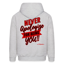 Load image into Gallery viewer, Never Apologize Hoodie (Red) - ash 
