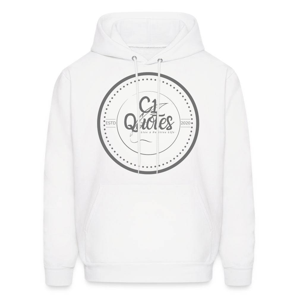 Never Apologize Hoodie (Gray) - white