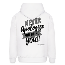 Load image into Gallery viewer, Never Apologize Hoodie (Gray) - white
