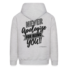 Load image into Gallery viewer, Never Apologize Hoodie (Gray) - ash 
