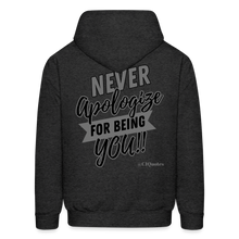 Load image into Gallery viewer, Never Apologize Hoodie (Gray) - charcoal grey

