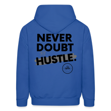 Load image into Gallery viewer, Never Doubt Hoodie (Black Print) - royal blue
