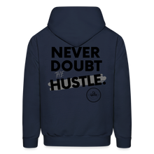 Load image into Gallery viewer, Never Doubt Hoodie (Black Print) - navy
