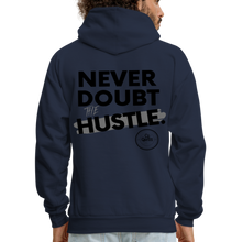Load image into Gallery viewer, Never Doubt Hoodie (Black Print) - navy
